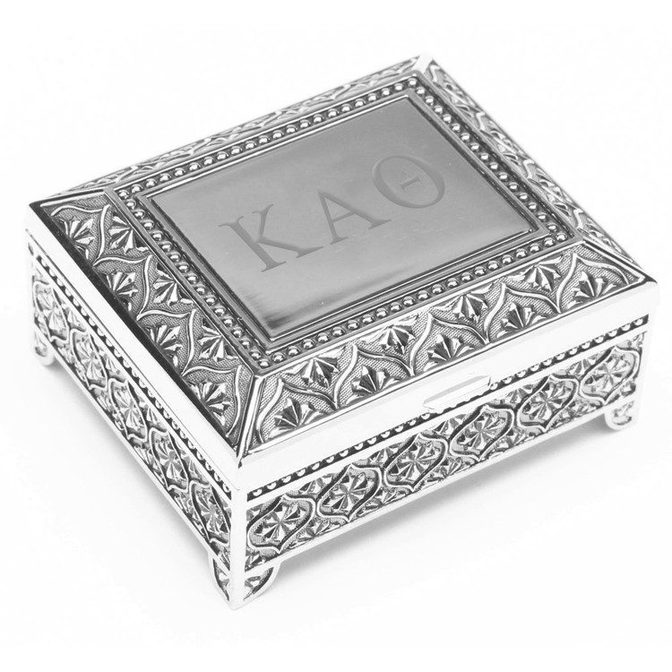 Square Footed Vintage Jewelry Box