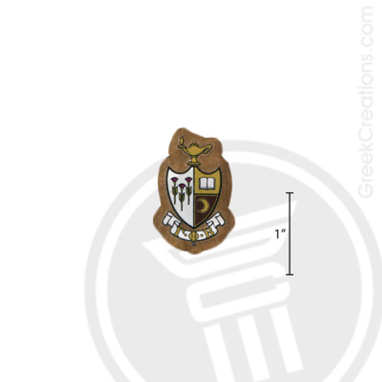 Gamma Phi Beta Small Raised Wooden Crest