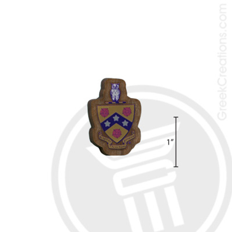 Phi Gamma Delta Small Raised Wooden Crest