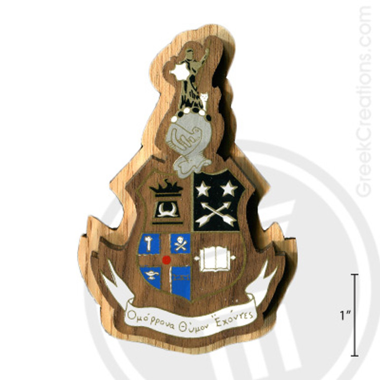 Theta Delta Chi Large Raised Wooden Crest