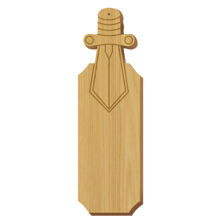 Sigma Nu Dagger Oak Plaque