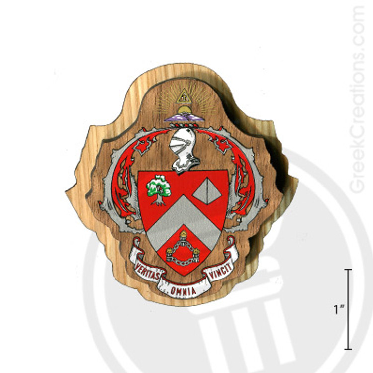 Triangle Large Raised Wooden Crest