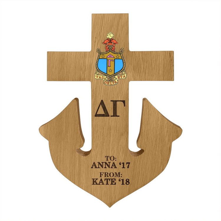 Delta Gamma Anchor Paddle Plaque