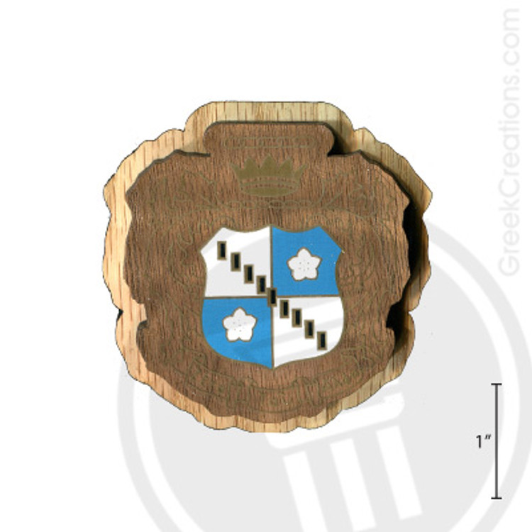 Zeta Tau Alpha Large Raised Wooden Crest
