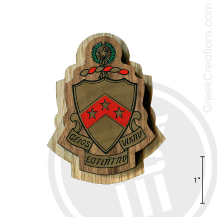 Phi Kappa Tau Large Raised Wooden Crest