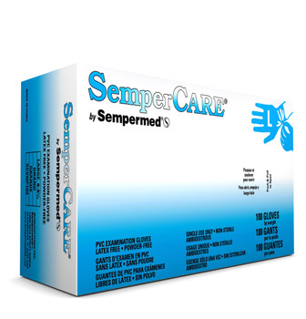 Sempercare Vinyl Exam Gloves - Box 100 Sempercare Vinyl Exam Gloves - Box 100