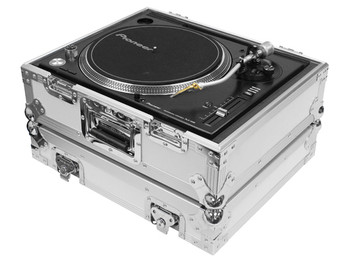 Odyssey FZ1200WT Universal Turntable Flight Case In White Odyssey FZ1200WT Universal Turntable Flight Case In White