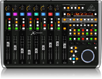 Behringer X-TOUCH Universal Control Surface with 9 Touch-Sensitive Motor Faders, LCD Scribble Strips and Ethernet/USB/MIDI Interface Behringer X-TOUCH Universal Control Surface with 9 Touch-Sensitive Motor Faders, LCD Scribble Strips and Ethernet/USB/MIDI Interface