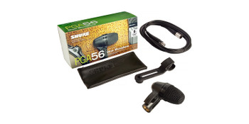 Shure Cardioid swivel-mount dynamic snare/tom microphone - AP56DM drum mount, XLR-XLR cable Shure Cardioid swivel-mount dynamic snare/tom microphone - AP56DM drum mount, XLR-XLR cable