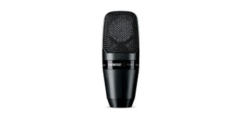 Shure Large-diaphragm side-address cardioid condenser microphone with shock-mount and carrying case - less cable Shure Large-diaphragm side-address cardioid condenser microphone with shock-mount and carrying case - less cable