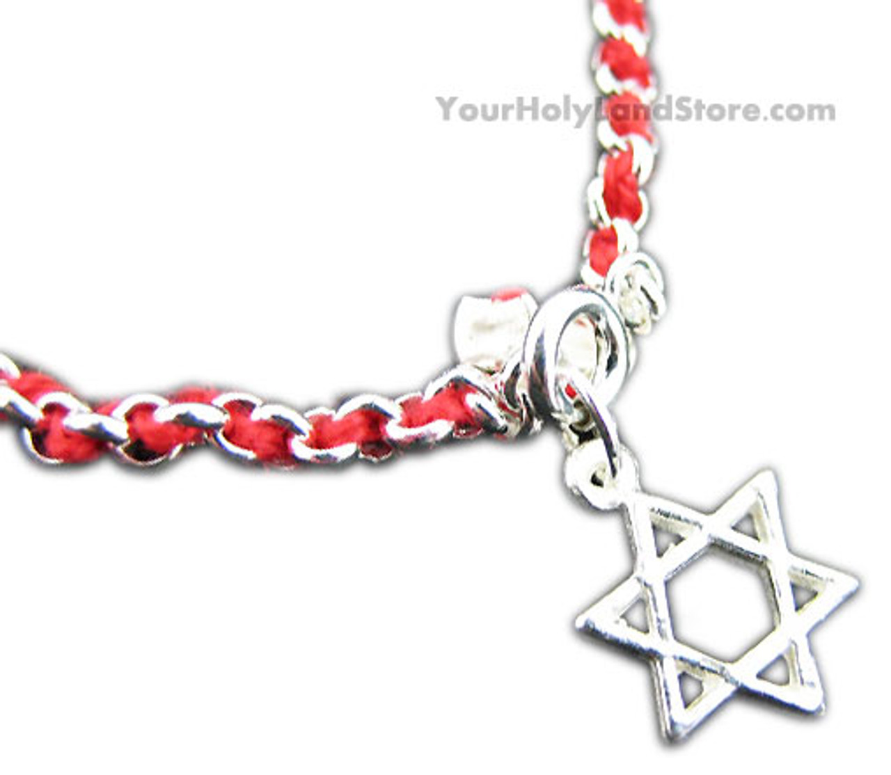 RED STRING KABBALAH BRACELET WITH STAR OF DAVID