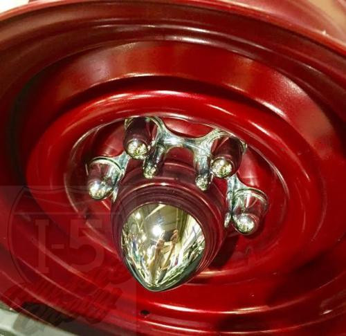 Chrome Spider Bullet Center Wheel Hub Caps 6 lug on 5-1/2 CHEVY BOLT