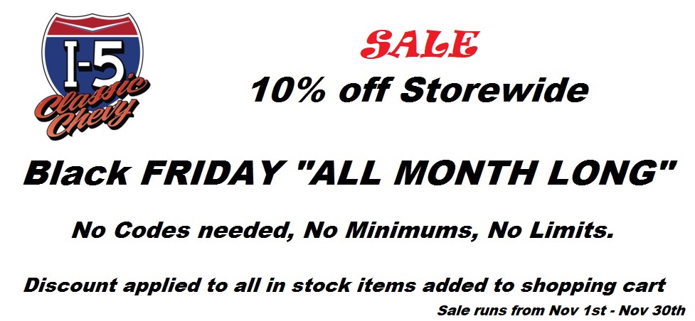 Classic Chevy Restoration Auto Parts Available | i5 Chevy