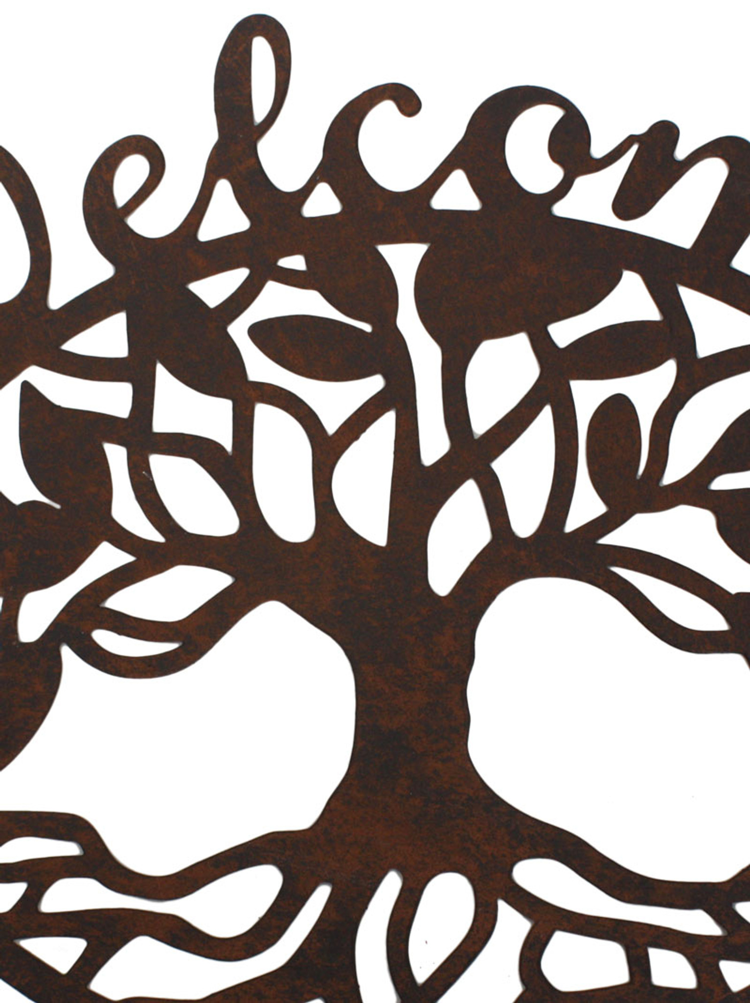 Welcome Tree Of Life Metal Wall Plaque 25cm From Love Home Decor Welcome Tree Of Life Metal Wall Plaque 25cm