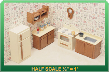 Half Scale Laser Cut Kitchen Furniture Kit Half Scale Laser Cut Kitchen Furniture Kit