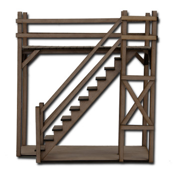 Laser Cut Dollhouse Outdoor Stairs Kit Laser Cut Dollhouse Outdoor Stairs Kit