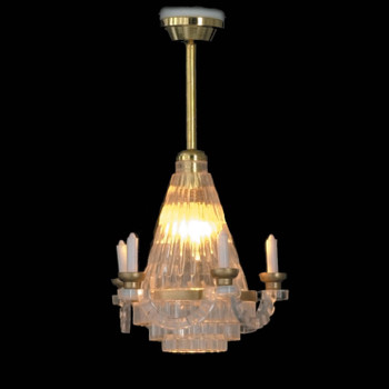 Dollhouse Ceiling Lights - Crystal Candelabra Dollhouse Ceiling Lights - Crystal Candelabra