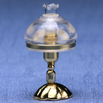 Dollhouse Reading Light - Victorian Clear Shade Dollhouse Reading Light - Victorian Clear Shade