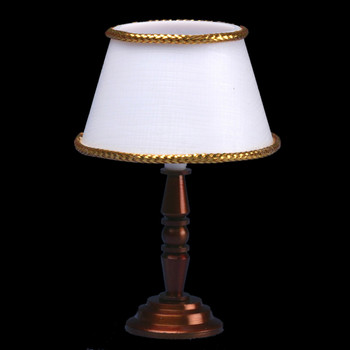 Dollhouse Table Light - Brass Lamp Dollhouse Table Light - Brass Lamp