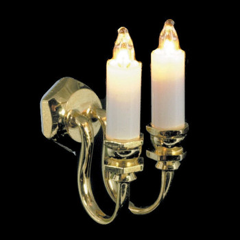 Dollhouse Wall Lights - 2 Candle Dollhouse Wall Lights - 2 Candle