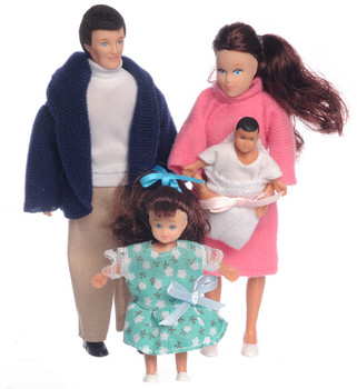 Modern Dollhouse Doll Family Brunette Modern Dollhouse Doll Family Brunette