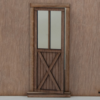 Miniature Dollhouse Crossbuck Door Miniature Dollhouse Crossbuck Door