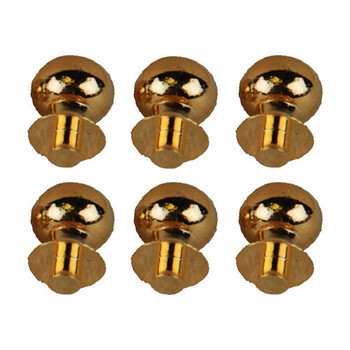 Miniature Half Inch Scale Brass Door Knobs Round Head Miniature Half Inch Scale Brass Door Knobs Round Head