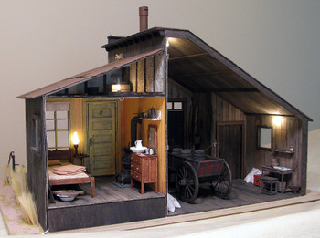 Baslow Ranch laser Cut Dollhouse Kit Baslow Ranch laser Cut Dollhouse Kit