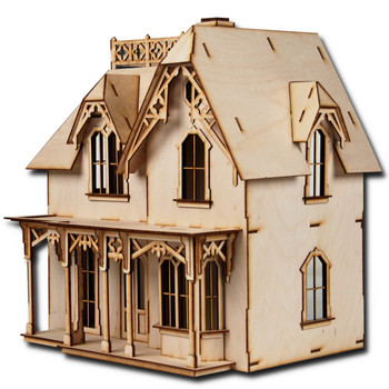 Laser Cut Half Scale Chantilly Dollhouse Kit Laser Cut Half Scale Chantilly Dollhouse Kit