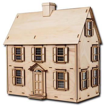 Laser Cut Half Scale Jefferson Dollhouse Kit Laser Cut Half Scale Jefferson Dollhouse Kit