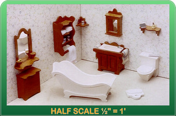 Half Scale Laser Cut Bathroom Furniture Kit Half Scale Laser Cut Bathroom Furniture Kit