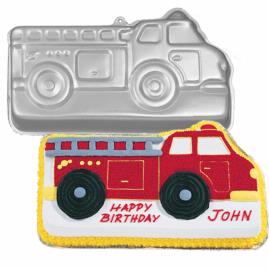 fire truck cake pan