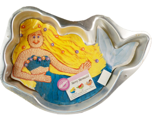 Mermaid cake pan