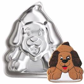 playful puppy cake pan