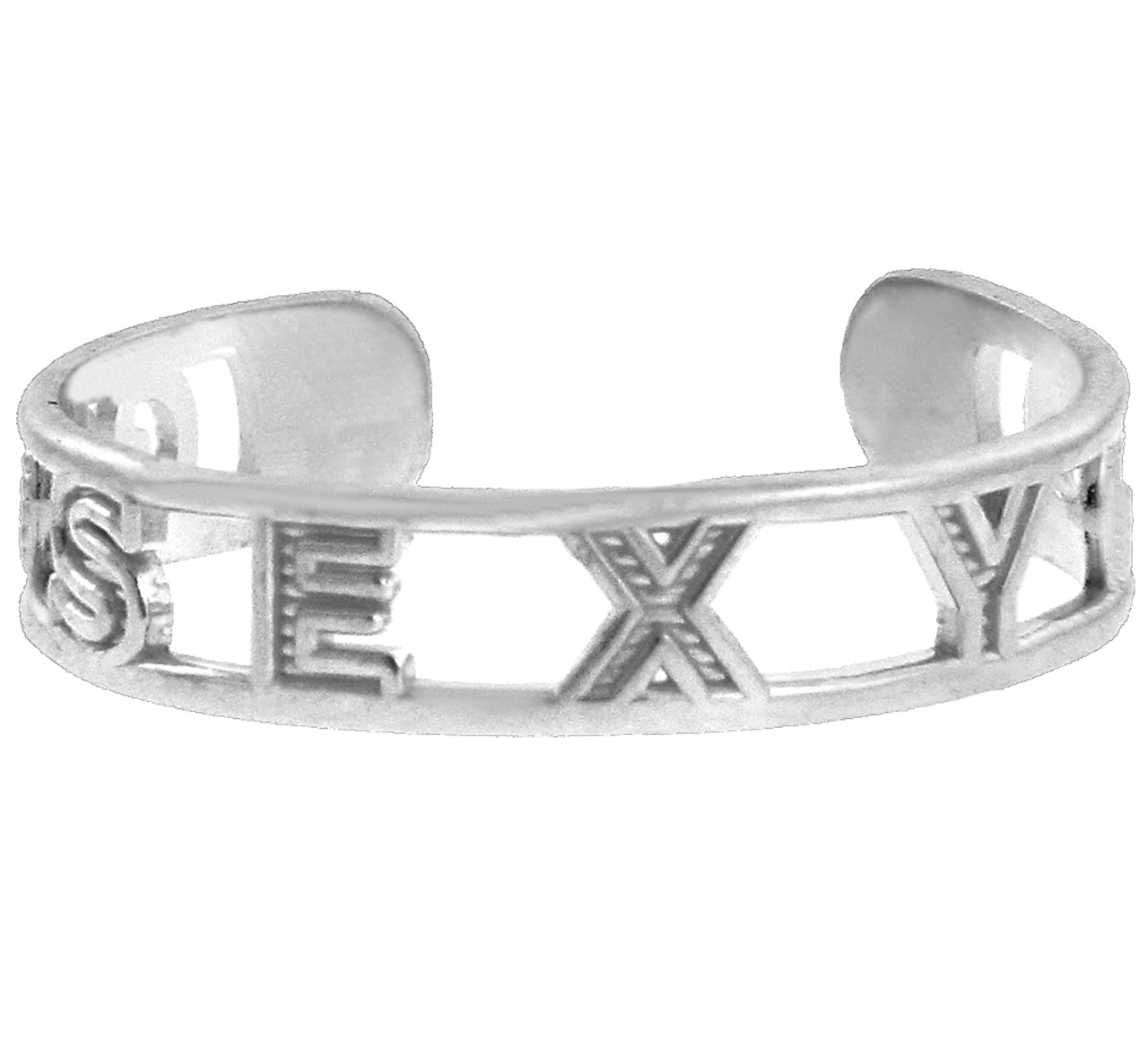 White Gold "SEXY" Toe Ring