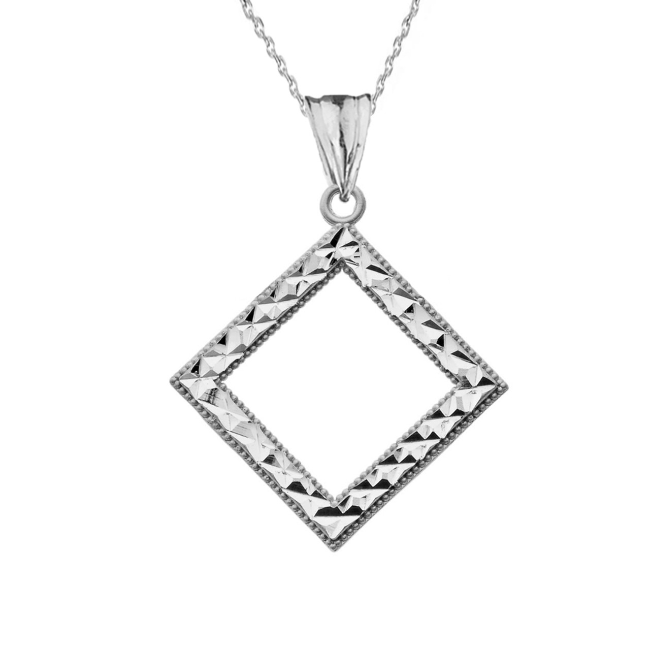 Fine 14k Gold Sparkle-Cut Starfish Charm Pendant Necklace