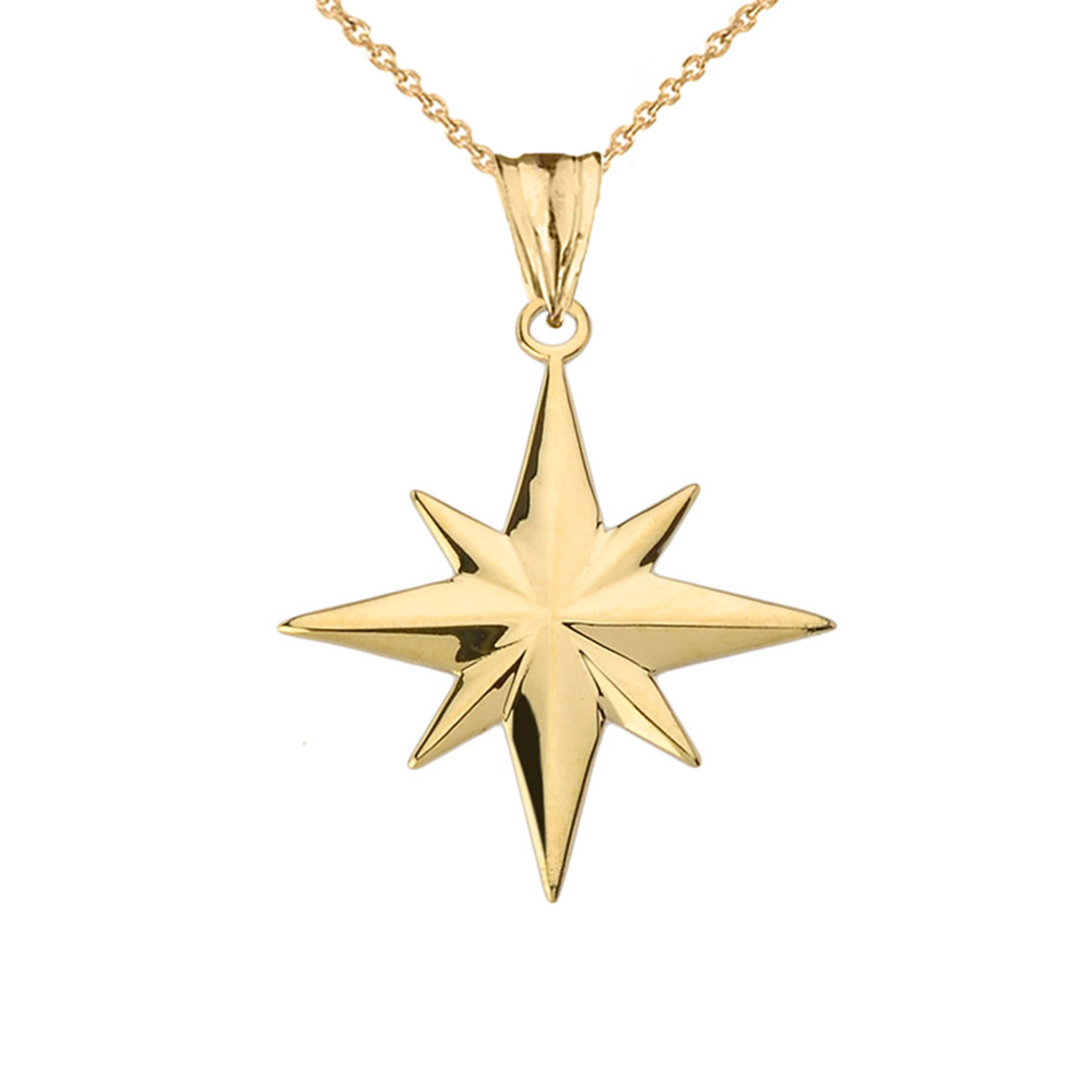 14k gold star necklace best sale