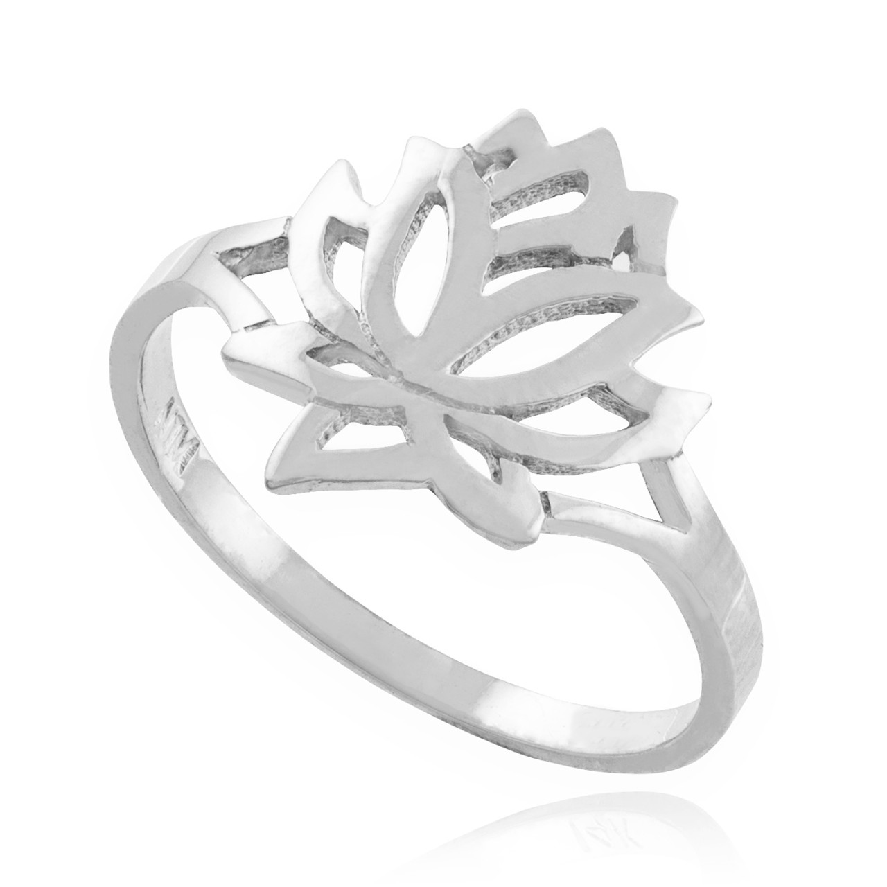 Sterling Silver Lotus Ring Lotus Lotus Flower Buddhism Ring
