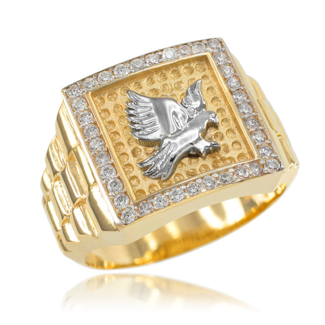 Men's Gold Eagle Ring Eagle Rings