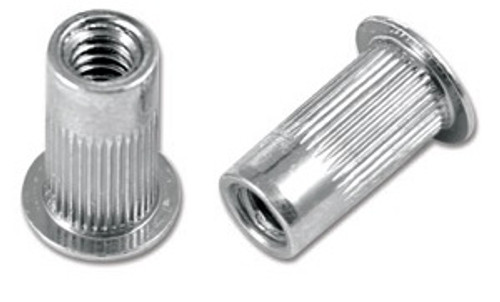 10-24 Marson Ribbed Rivet Nut (MLR) - Aluminum (.020-.130 Grip) | The Nutty Company, Inc. 10-24 Marson Ribbed Rivet Nut (MLR) - Aluminum (.020-.130 Grip) | The Nutty Company, Inc.