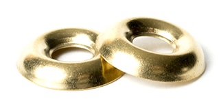 BRASS Countersunk Finish (Cup) Washer | The Nutty Company, Inc BRASS Countersunk Finish (Cup) Washer | The Nutty Company, Inc.