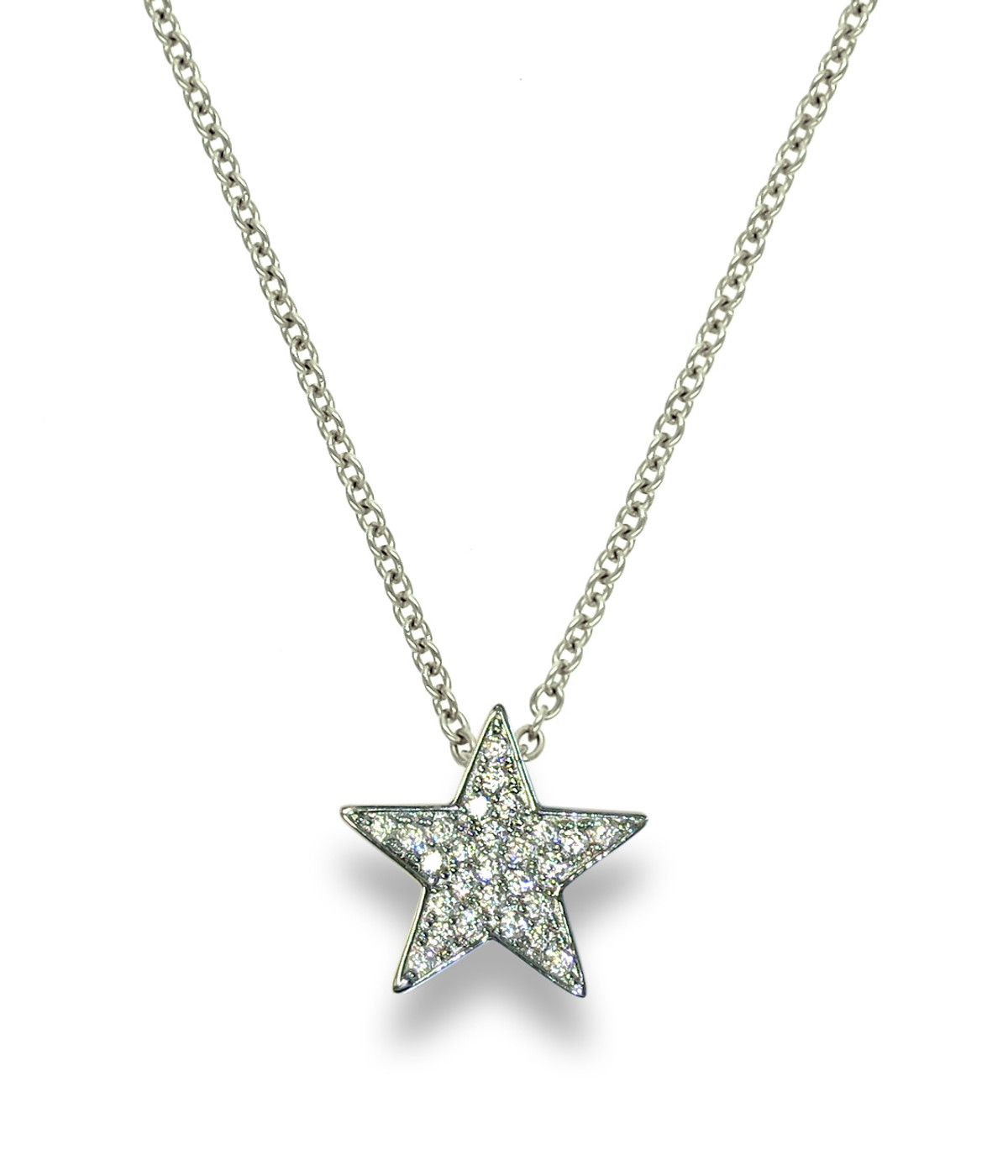 Touch Star Necklace Silver - Liza Schwartz Jewelry