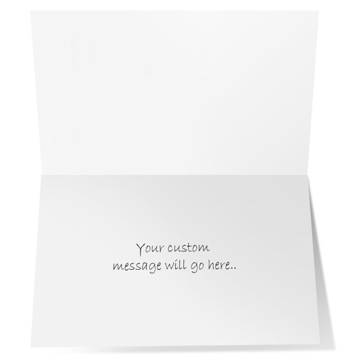 Designer Holiday Photo Card "Christmas Quilt" in Sets - (Black Font) - Box Mailed to You - BMTY