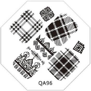 Plaid image plate QA96 Plaid image plate QA96