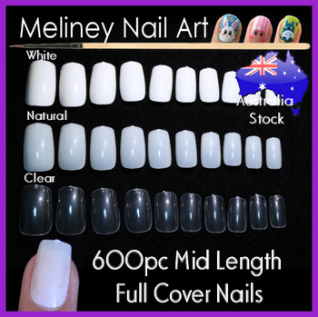 full cover mid length false nail tips full cover mid length false nail tips