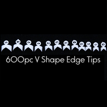 french edge tips v shape french edge tips v shape