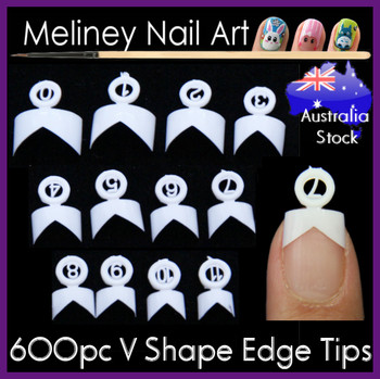 french edge tips v shape french edge tips v shape