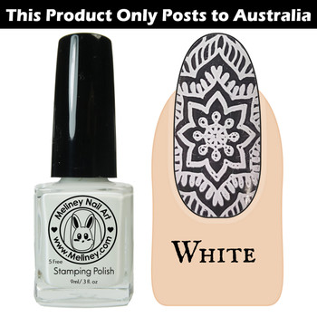 Meliney Nail Art Stamping Polish - White 9ml Meliney Nail Art Stamping Polish - White 9ml