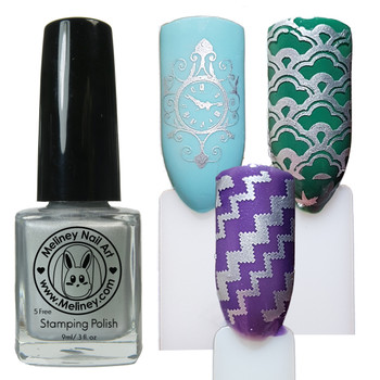 Meliney Nail Art Stamping Polish 9 ml Silver Meliney Nail Art Stamping Polish 9 ml Silver
