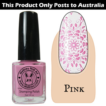 Meliney Nail Art Stamping Polish 9ml Pink Meliney Nail Art Stamping Polish 9ml Pink